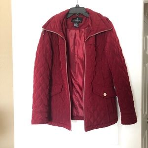 Red London Fog Coat